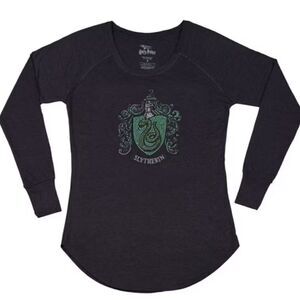 Slytherin™ Rhinestone Crest Long-Sleeve T-Shirt